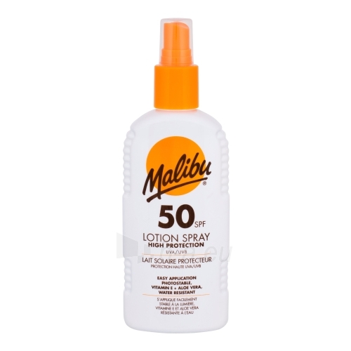 Saulės kremas Malibu Lotion Spray SPF50 Cosmetic 200ml paveikslėlis 1 iš 1