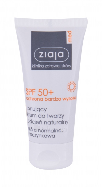 Saulės kremas Ziaja Med Protective Natural Tinted Face Sun Care 50ml SPF50+ paveikslėlis 1 iš 1