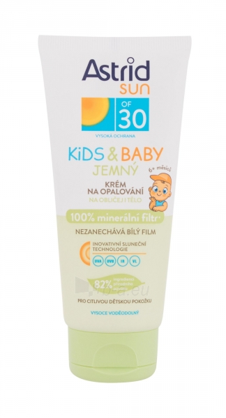 Saulės losjonas Astrid Sun Kids & Baby Soft Face and Body 100ml SPF30 paveikslėlis 1 iš 1