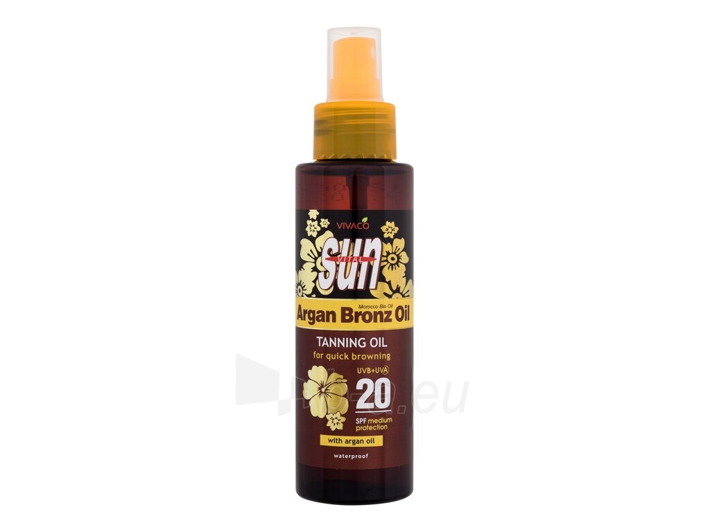 Saulės losjonas Vivaco Sun Argan Bronz Suntan Oil Sun Body Lotion 100ml SPF20 paveikslėlis 1 iš 1