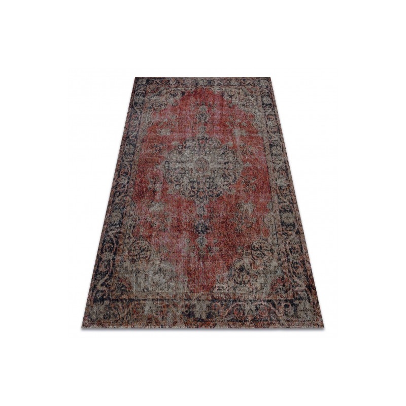 Sendinto dizaino lauko kilimas su raudonais akcentais MUNDO | 120x170 cm paveikslėlis 16 iš 16