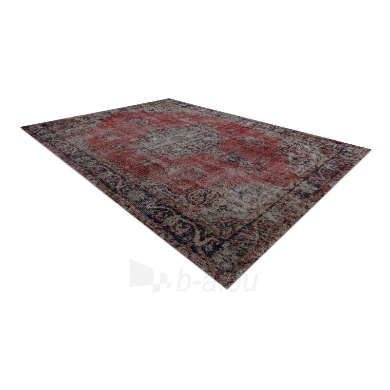 Sendinto dizaino lauko kilimas su raudonais akcentais MUNDO | 140x190 cm paveikslėlis 4 iš 16