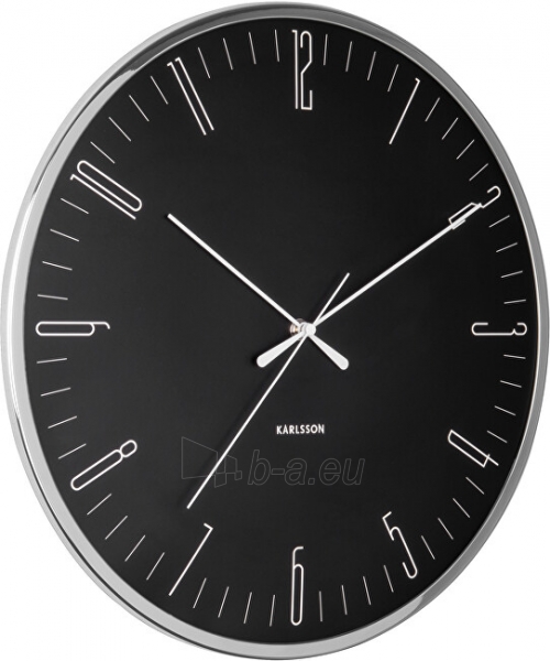 Sieninis laikrodis Karlsson Wall clock KA5754BK paveikslėlis 2 iš 2