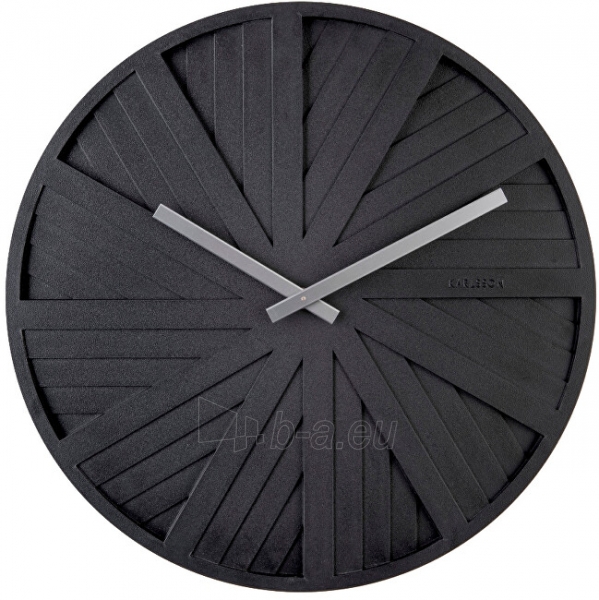 Sieninis laikrodis Karlsson Wall clock KA5839BK paveikslėlis 1 iš 3