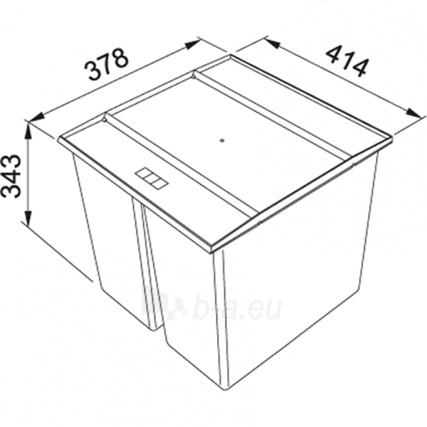 Šiukšliadėžė FRANKE Sorter 760 Motion, 2x18l.+2x8l. paveikslėlis 2 iš 2