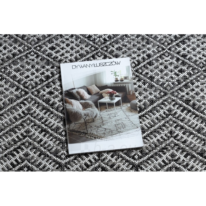 Sizalio kilimas su juodais raštais SION Boho | 120x170 cm paveikslėlis 1 iš 16