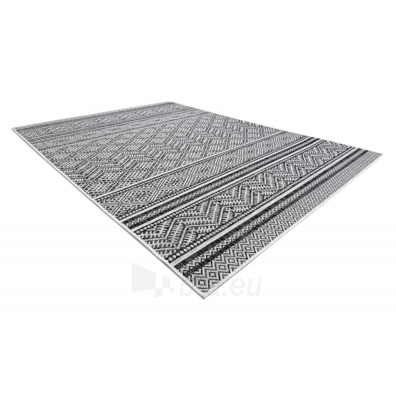 Sizalio kilimas su juodais raštais SION Boho | 120x170 cm paveikslėlis 3 iš 16