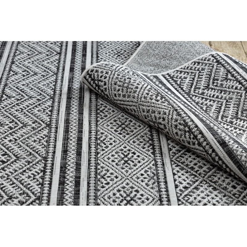 Sizalio kilimas su juodais raštais SION Boho | 140x190 cm paveikslėlis 11 iš 16