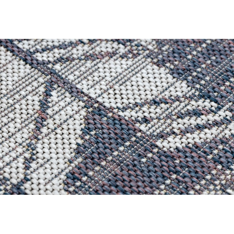 Sizalio kilimas su mėlynais raštais SION Chevron | 120x170 cm paveikslėlis 8 iš 16