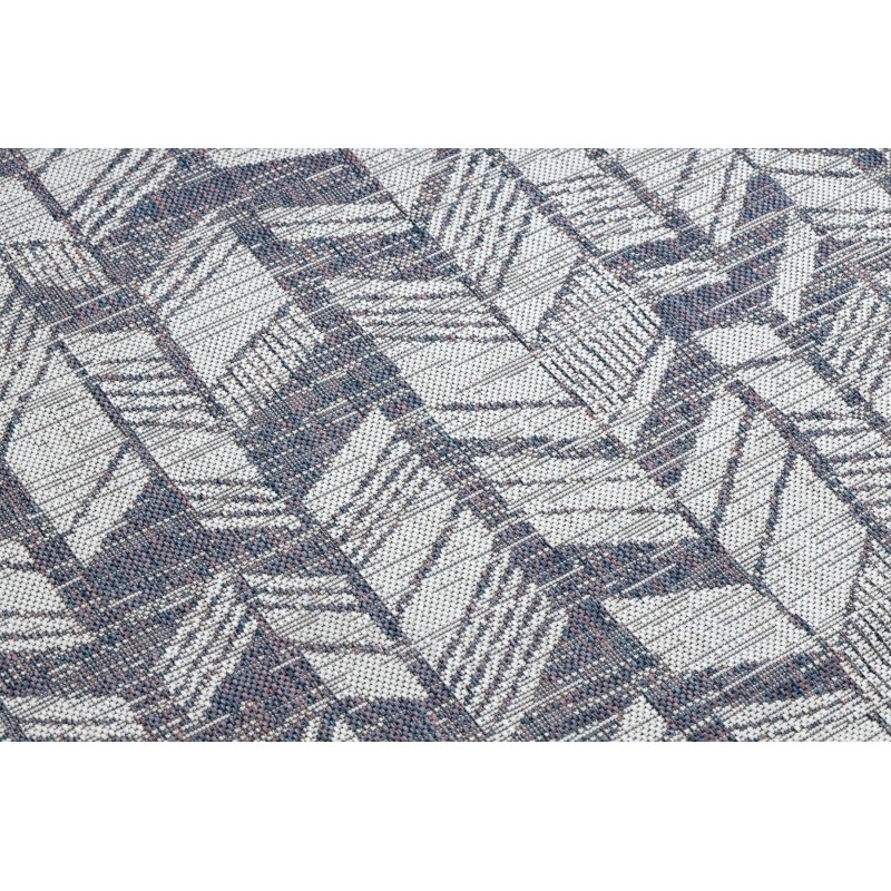 Sizalio kilimas su mėlynais raštais SION Chevron | 120x170 cm paveikslėlis 5 iš 16