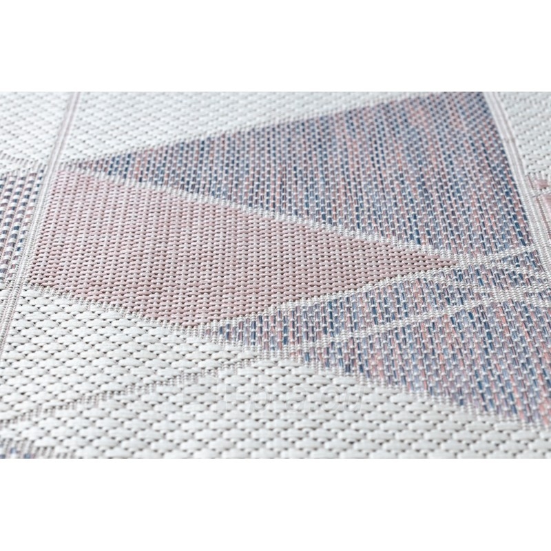 Sizalio kilimas su rožinės spalvos efektais SION Trikampiai | 120x170 cm paveikslėlis 8 iš 16