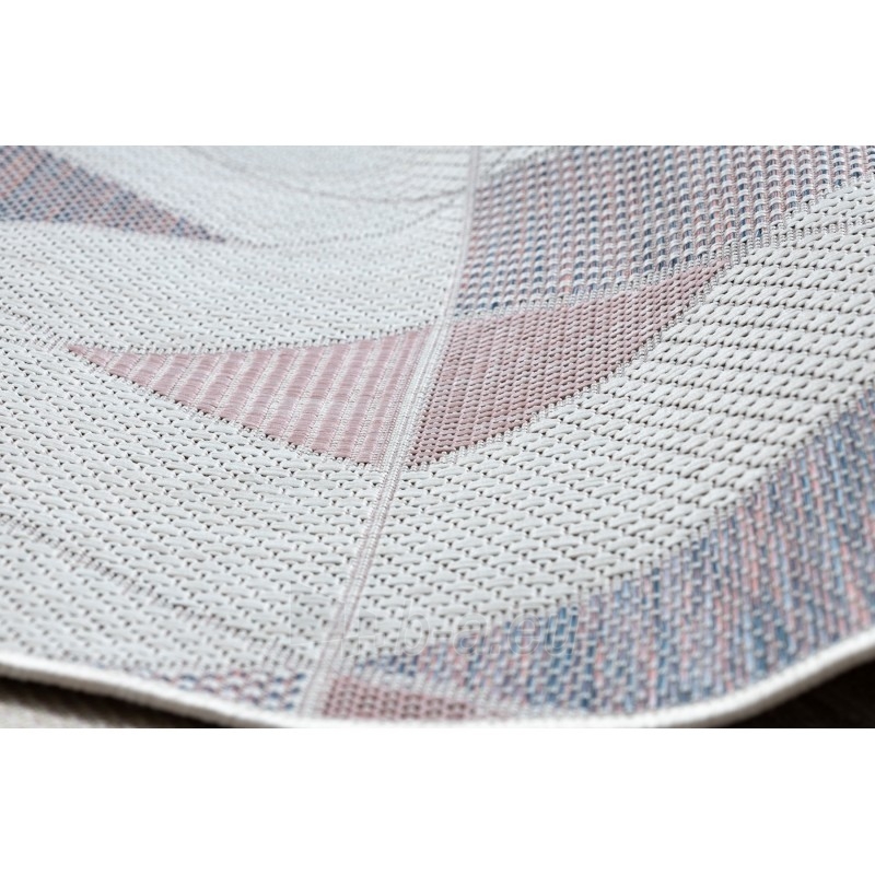 Sizalio kilimas su rožinės spalvos efektais SION Trikampiai | 180x270 cm paveikslėlis 13 iš 16