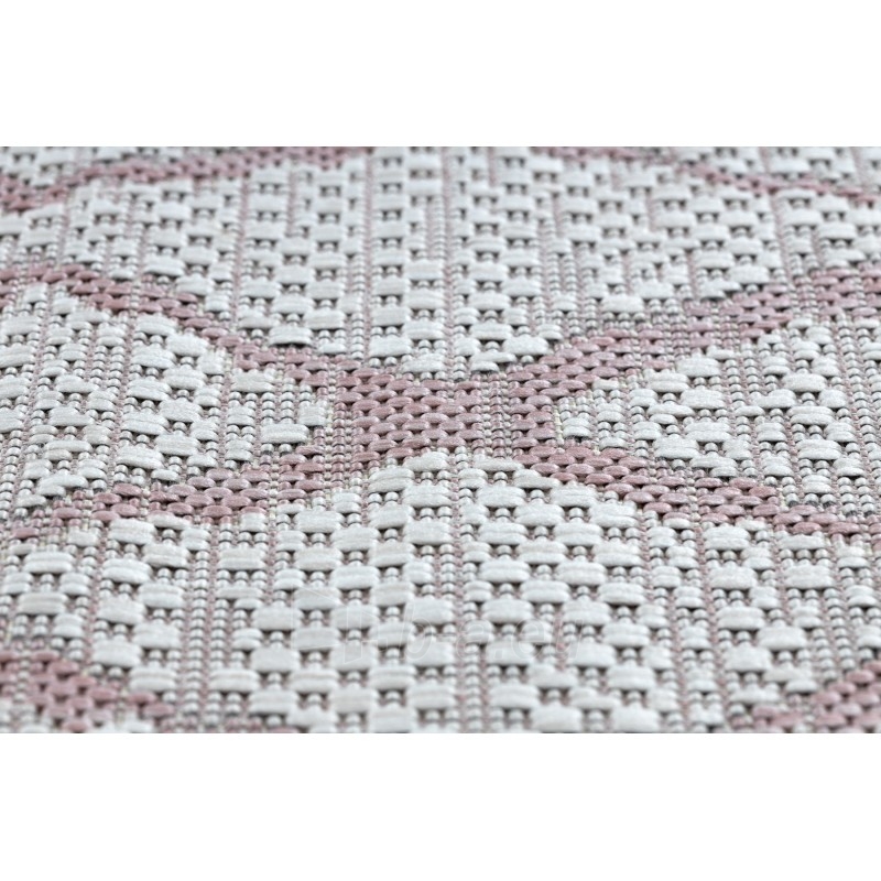 Sizalio kilimas su rožinės spalvos raštu SION | 120x170 cm paveikslėlis 8 iš 15