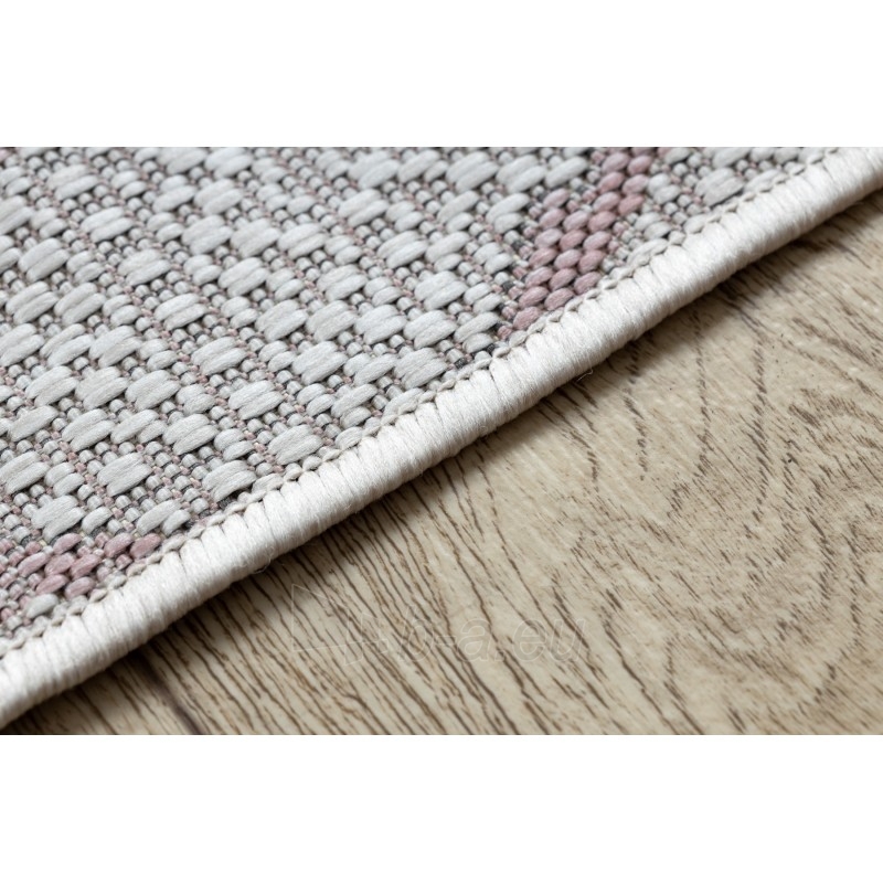 Sizalio kilimas su rožinės spalvos raštu SION | 160x220 cm paveikslėlis 7 iš 15