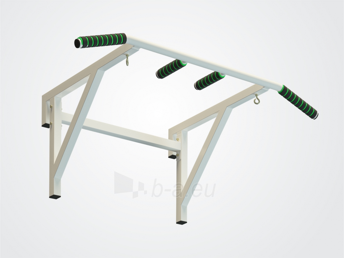 Skersinis tvirtinamas ant gimnastikos sienelės Jet-2 iki 180kg baltas paveikslėlis 1 iš 3