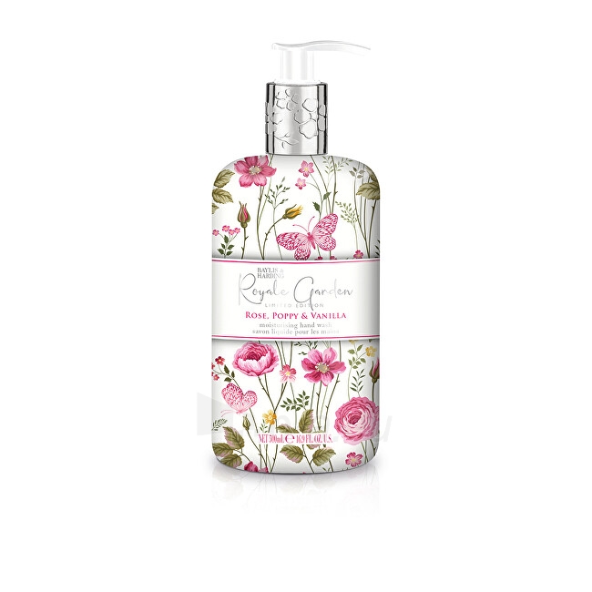 Skystas muilas Baylis & Harding Rose, Poppy & Vanilla 500 ml paveikslėlis 1 iš 1