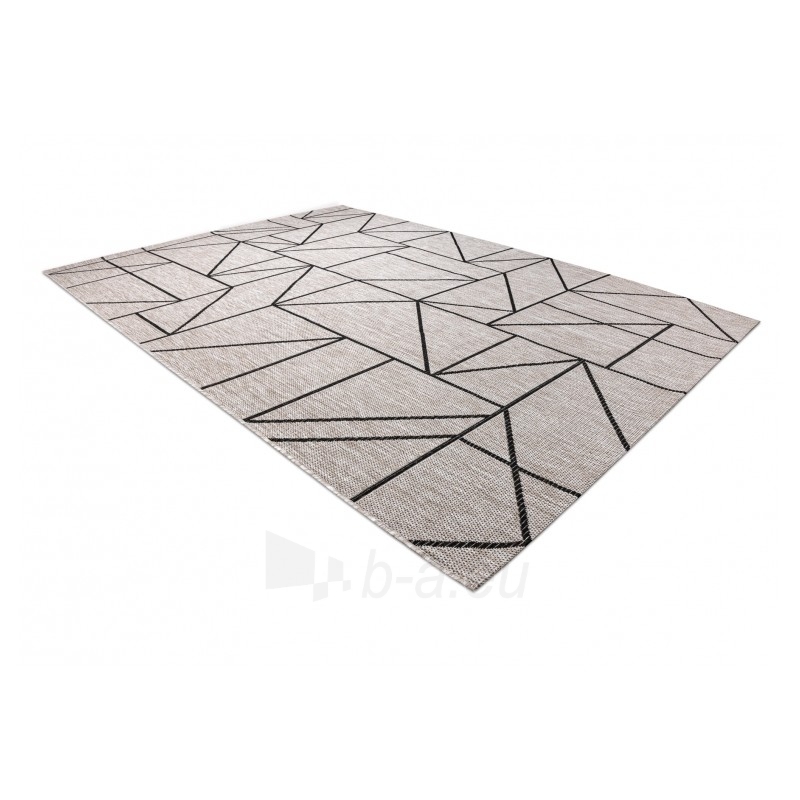 Smėlio spalvos sizalio kilimas su geometriniais motyvais FLOORLUX | 120x170 cm paveikslėlis 2 iš 16