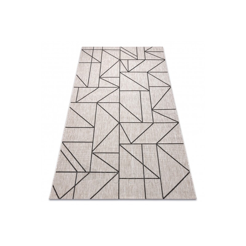 Smėlio spalvos sizalio kilimas su geometriniais motyvais FLOORLUX | 60x110 cm paveikslėlis 16 iš 16