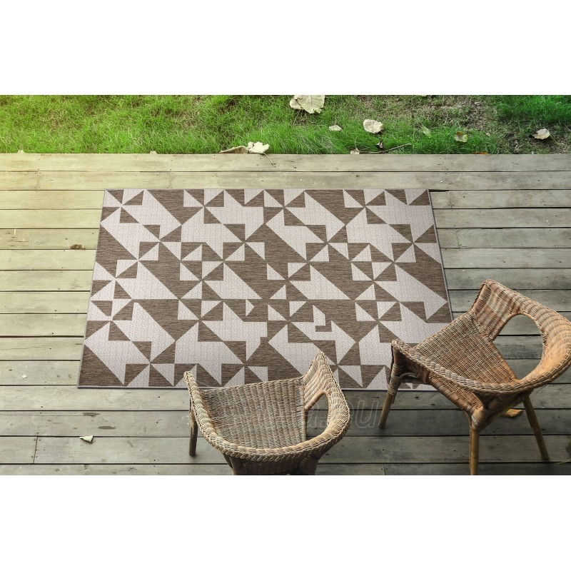 Smėlio splavos sizalio kilimas FLOORLUX TRIKAMPIAI | 120x170 cm paveikslėlis 4 iš 17