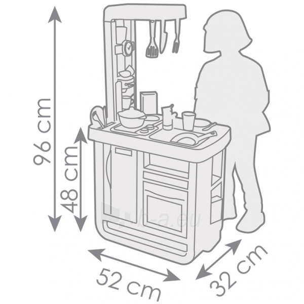 SMOBY virtuvė Bon Appetit, mėlyna paveikslėlis 4 iš 7