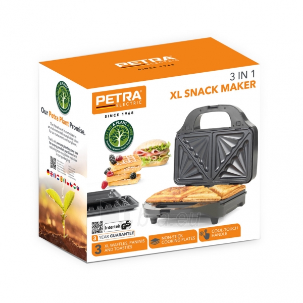 Sumuštinių keptuvas Petra PT2143TVDEEU7 3-in-1-XL Multi Grill Snack Maker paveikslėlis 10 iš 10