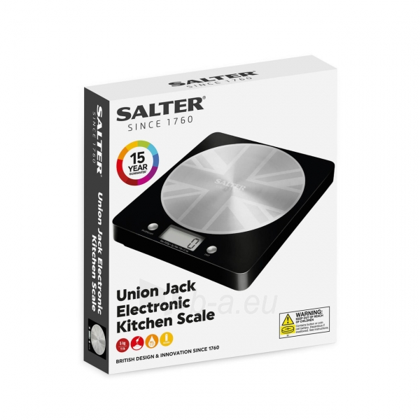 Svarstyklės Salter 1036 UJBKDR Great British Disc Digital Kitchen Scale paveikslėlis 10 iš 10