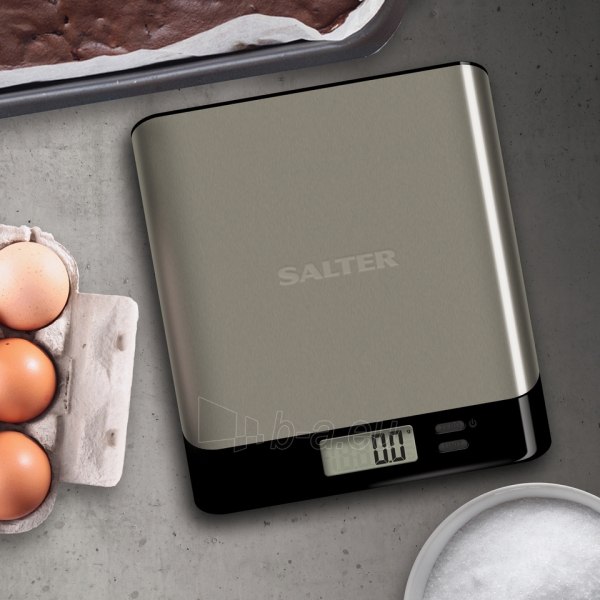 Svarstyklės Salter 1052A SSBKDR Arc Pro Stainless Steel Digital Kitchen Scale paveikslėlis 2 iš 6