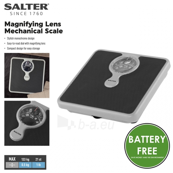 Svarstyklės Salter 484 SBFEU16 Magnifying Lens Bathroom Scale paveikslėlis 2 iš 10