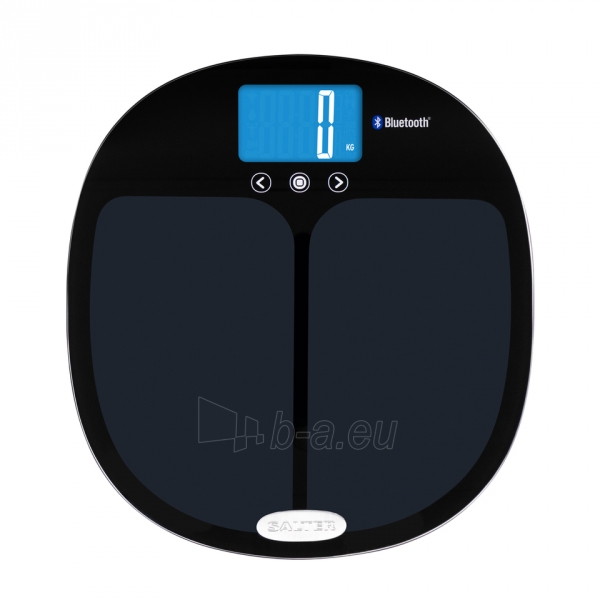 Svarstyklės Salter 9192 BK3R Curve Bluetooth Smart Analyser Bathroom Scale black paveikslėlis 1 iš 7