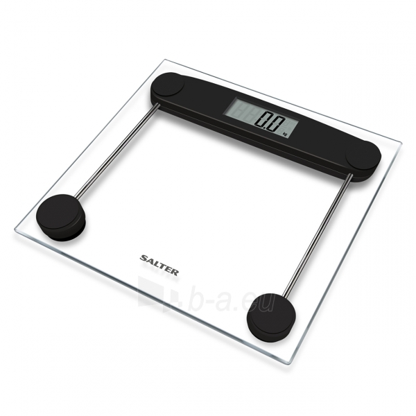 Svarstyklės Salter 9208 BK3R Compact Glass Electronic Bathroom Scale paveikslėlis 2 iš 7