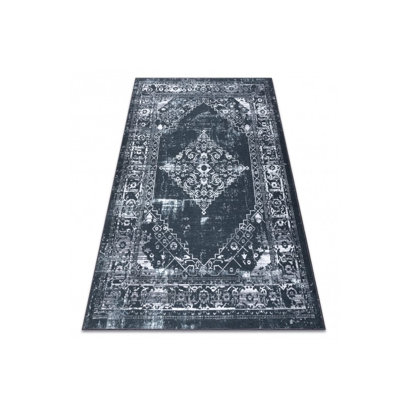 Tamsiai pilkas kilimas su ornamentais ANTIKA | 80x150 cm paveikslėlis 10 iš 10