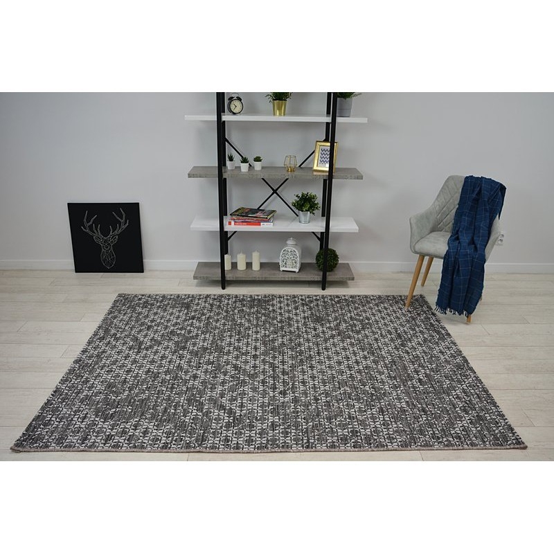 Tamsus sendinto dizaino kilimas LOFT Boho | 120x170 cm paveikslėlis 2 iš 11