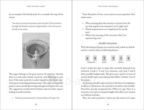 Taro kortos Body healing Cards kortos Schiffer Publishing paveikslėlis 2 iš 13