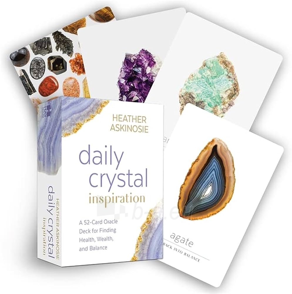 Taro kortos Daily Crystal Inspiration Oracle kortos Hay House paveikslėlis 1 iš 9