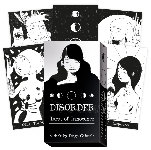 Taro kortos Disorder Tarot Of Innocence kortos Lo Scarabeo paveikslėlis 1 iš 9