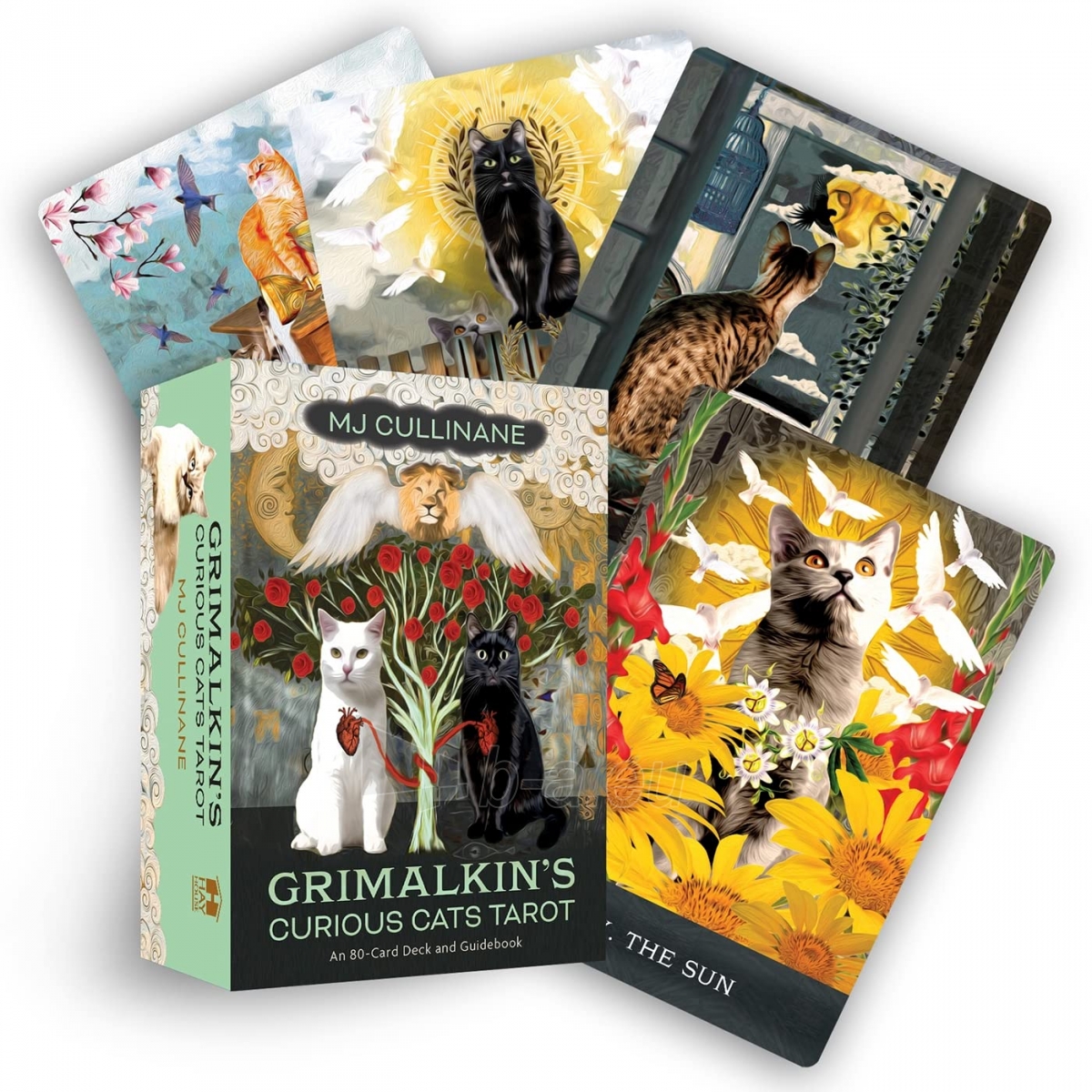 Taro kortos Grimalkins Curious Cats Tarot kortos Hay House paveikslėlis 1 iš 8