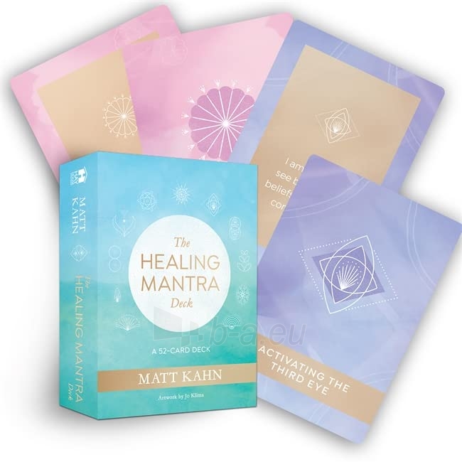 Taro kortos Healing Mantra kortos Hay House paveikslėlis 1 iš 13