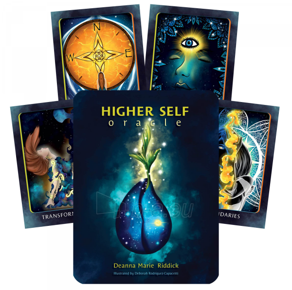 Taro kortos Higher Self Oracle kortos Schiffer Publishing paveikslėlis 1 iš 11