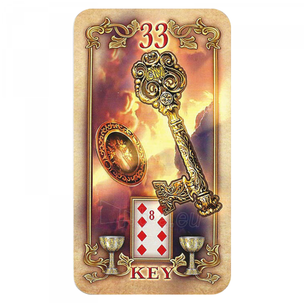 Taro kortos Lustrous Lenormand Oracle kortos Llewellyn paveikslėlis 4 iš 14