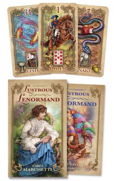 Taro kortos Lustrous Lenormand Oracle kortos Llewellyn paveikslėlis 14 iš 14