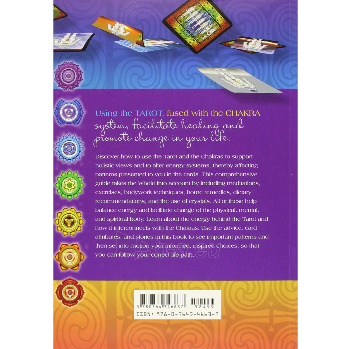 Taro kortos Tarot and the Chakras knyga Schiffer Publishing paveikslėlis 7 iš 7