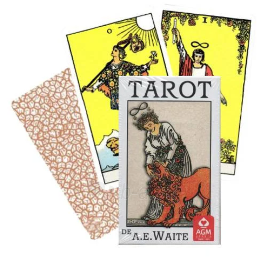 Taro kortos Tarot De Ae Waite Premium Deck In Spanish AGM (maža versija) paveikslėlis 4 iš 4