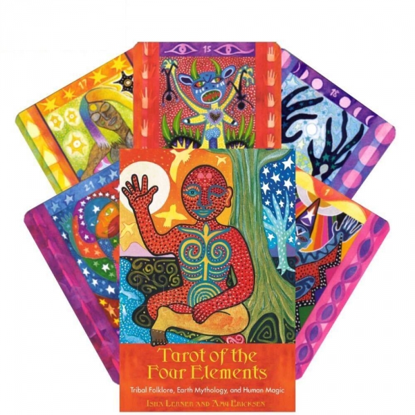 Taro kortos Tarot Of The Four Elements Bear & Company paveikslėlis 1 iš 6