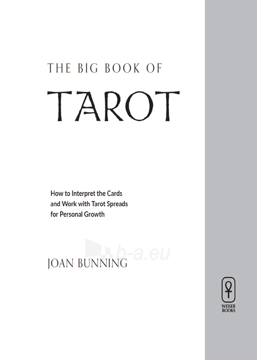 Taro kortos The Big Book of Tarot knyga Weiser Books paveikslėlis 2 iš 7