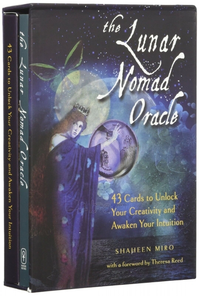 Taro kortos The Lunar Nomad Oracle kortų ir knygos rinkinys Weiser Books paveikslėlis 8 iš 9