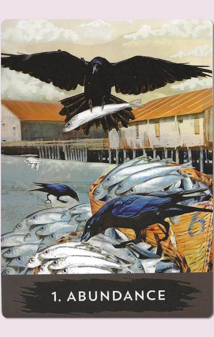 Taro kortos Urban Crow Oracle kortos Hay House paveikslėlis 5 iš 11