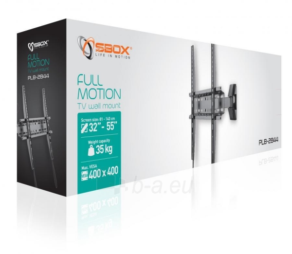 Televizoriaus laikiklis Sbox Full Motion Flat Screen Led TV Mount 32-5535kg PLB-2844 paveikslėlis 4 iš 4