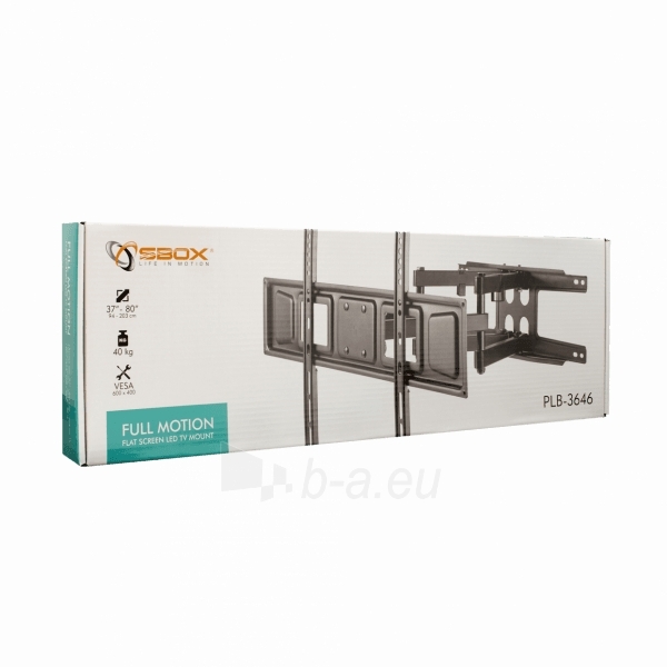 Televizoriaus laikiklis Sbox Full Motion Flat Screen LED TV Mount 37-70 40 kg PLB-3646 paveikslėlis 8 iš 9