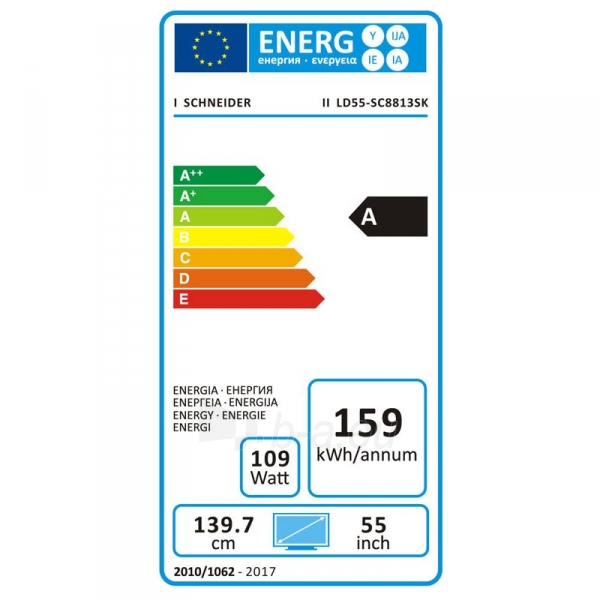Televizorius Schneider LD55-SC8813SK paveikslėlis 2 iš 2