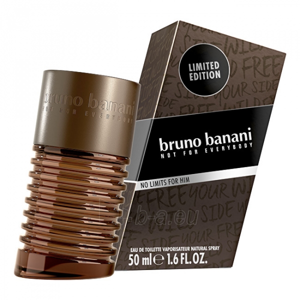 Tualetinis vanduo Bruno Banani No Limits Man EDT 50 ml paveikslėlis 2 iš 3